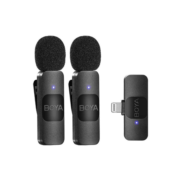 2 MICRÓFONOS BOYA INALAMBRICOS ULTRACOMPACTO BY-V2